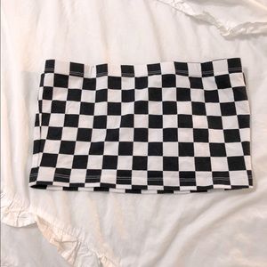 Checkered Tube Top!